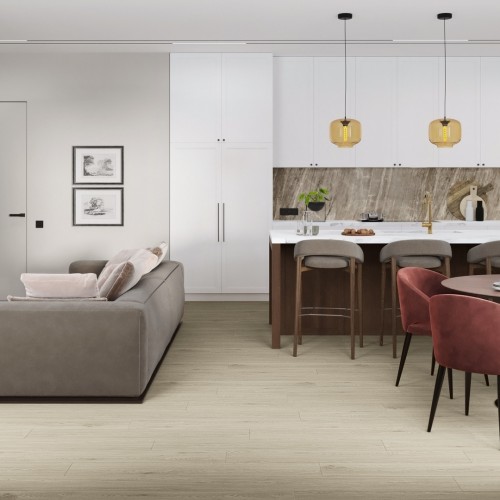 Кварцвиниловая плитка Damy Floor клеевая Family LVT Дуб Светлый TCM285-15-LVT 1227×187×2,5