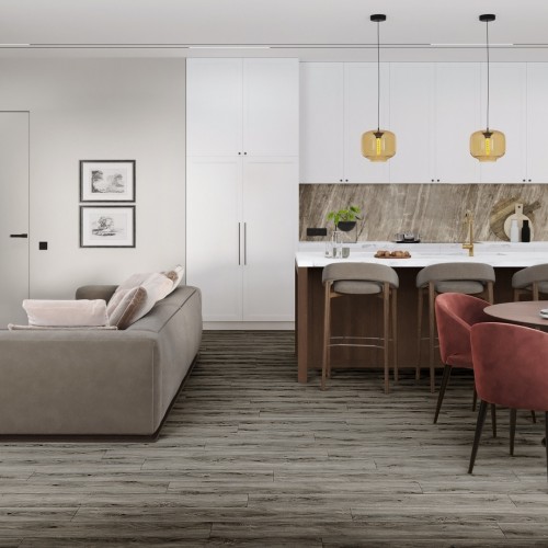 Кварцвиниловая плитка Damy Floor клеевая Family LVT Дуб Кантри TCM359-25-LVT 1227×187×2,5