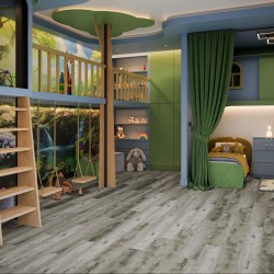 Кварцвиниловая плитка Damy Floor клеевая Family LVT Дуб Рустикальный Cерый TCM369-28-LVT 1227×187×2,5