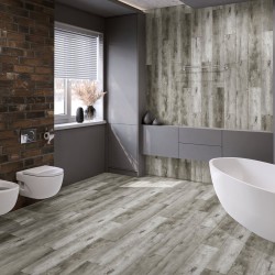 Кварцвиниловая плитка Damy Floor клеевая Family LVT Дуб Рустикальный Cерый TCM369-28-LVT 1227×187×2,5