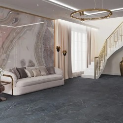 Кварцвиниловая плитка Vinilam клеевая Ceramo Stone Glue Ионический Мрамор 91909 950×475×2,5