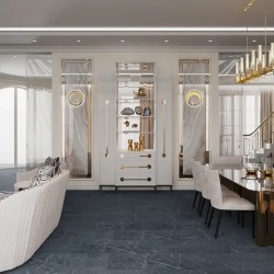 Кварцвиниловая плитка Vinilam клеевая Ceramo Stone Glue Ионический Мрамор 91909 950×475×2,5