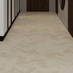 Кварцвиниловая плитка Vinilam клеевая Parquet Chevron Glue Шеврон Бриссак RI4777CL7 французская елка 690×115×2,5