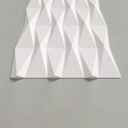 Стеновая панель 3D под покраску Alpine Walls Geometrium ECOGR0208W 1200×600×25