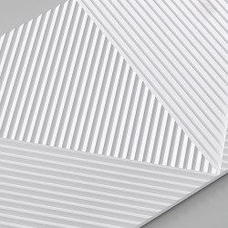 Стеновая панель 3D под покраску Alpine Walls Geometrium ECOGR0209W 1200×600×25