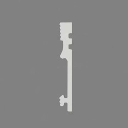 Плинтус под покраску Alpine Floor Tanle Арво TL011022 2000×100×14