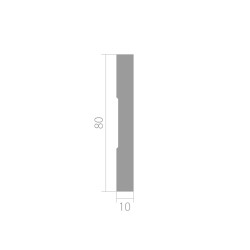 Молдинг под покраску Ultrawood BO 8010 i 2000×80×10
