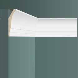 Потолочный плинтус под покраску Ultrawood CR 0026 i 2000×18×87