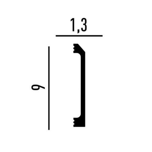 Плинтус под покраску Перфект Плюс P142 2000×90×13 Плинтус под покраску Перфект Плюс P142 2000×90×13