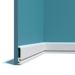 Плинтус под покраску с подсветкой Перфект Плюс P235 2000×120×22