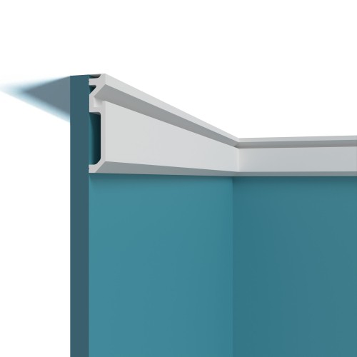 Плинтус под покраску с подсветкой Перфект Плюс P235 2000×120×22 Плинтус под покраску с подсветкой Перфект Плюс P235 2000×120×22