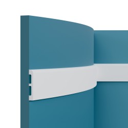 Плинтус под покраску гибкий Перфект Плюс P83F 2000×80×13