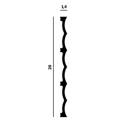 Стеновая панель под покраску Перфект Плюс P232 2000×200×14