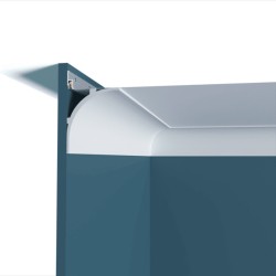 Потолочный плинтус под покраску Перфект Плюс P149 с подсветкой 2000×100×120