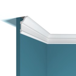 Потолочный плинтус под покраску Перфект Плюс P93 с подсветкой 2000×32×60