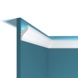 Потолочный плинтус под покраску Перфект Плюс P95 с подсветкой 2000×31×50