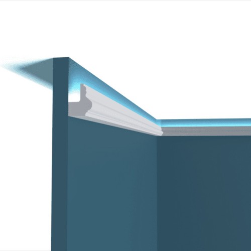 Финишный молдинг под покраску Перфект Плюс P178 с подсветкой 2000×35×27 Финишный молдинг под покраску Перфект Плюс P178 с подсветкой 2000×35×27