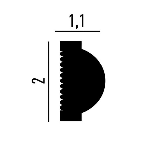 Молдинг под покраску Перфект Плюс P180 2000×20×11 Молдинг под покраску Перфект Плюс P180 2000×20×11
