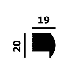 Финишный молдинг под покраску Перфект Плюс P197 с подсветкой 2000×20×19