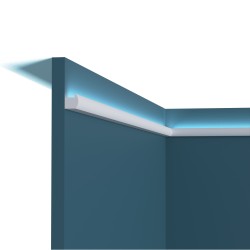 Финишный молдинг под покраску Перфект Плюс P197 с подсветкой 2000×20×19