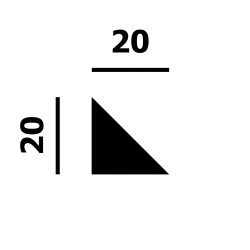Молдинг под покраску Перфект Плюс P200 2000×20×20
