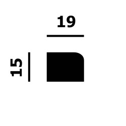 Финишный молдинг под покраску Перфект Плюс P202 2000×15×19