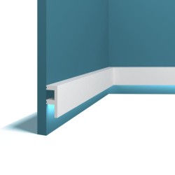 Молдинг под покраску Перфект Плюс P81 с подсветкой 2000×62×25