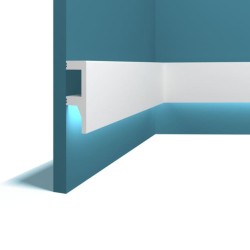 Молдинг под покраску Перфект Плюс P82 с подсветкой 2000×80×25