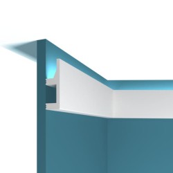 Молдинг под покраску Перфект Плюс P82 с подсветкой 2000×80×25