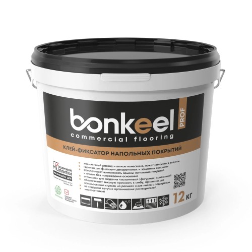 Клей-фиксатор для напольных покрытий Bonkeel Prof 12 кг Клей-фиксатор для напольных покрытий Bonkeel Prof 12 кг