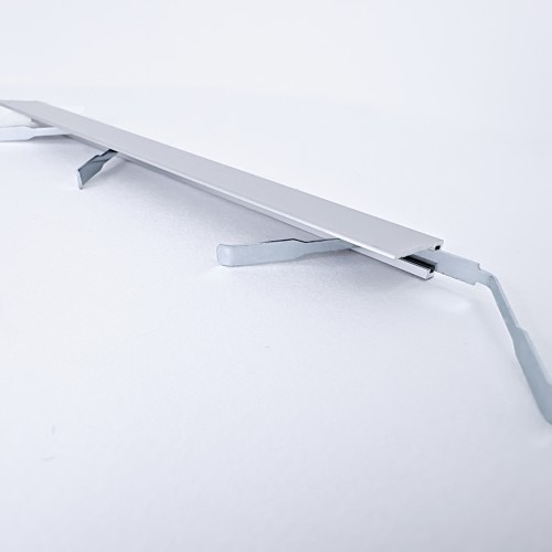 Микроплинтус алюминиевый TeckWood М-6 Серебро матовое 2000×6×15