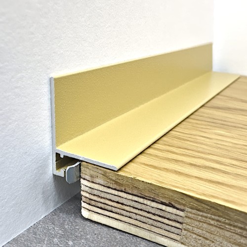 Микроплинтус алюминиевый TeckWood L-20 Бежевый Муар RAL 1001 2000×21×16