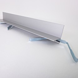 Микроплинтус алюминиевый TeckWood L-20 Серебро матовое 2000×21×16