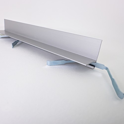 Микроплинтус алюминиевый TeckWood L-20 Серебро матовое 2000×21×16