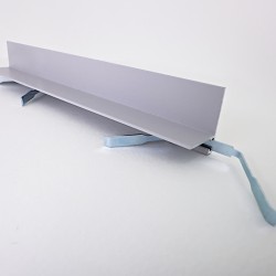 Микроплинтус алюминиевый TeckWood L-20 Серый Муар RAL 7047 2000×20×16