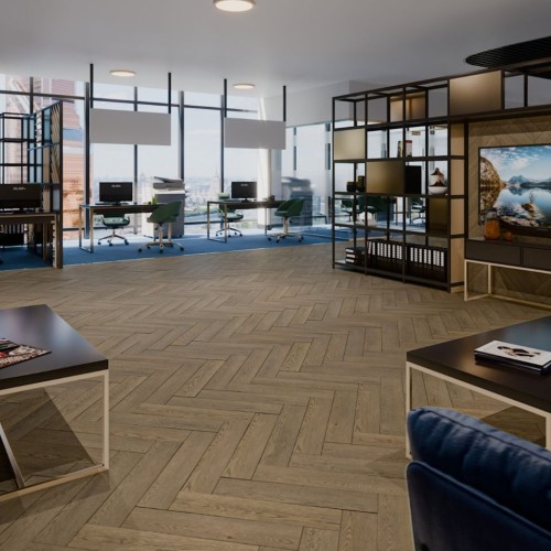 Кварцвиниловый SPC ламинат Damy Floor London Ноттингем 0030-6L венгерская елка 615×123×4,2