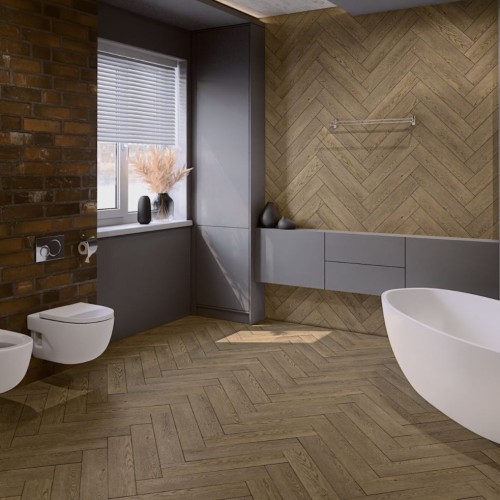 Кварцвиниловый SPC ламинат Damy Floor London Ноттингем 0030-6L венгерская елка 615×123×4,2