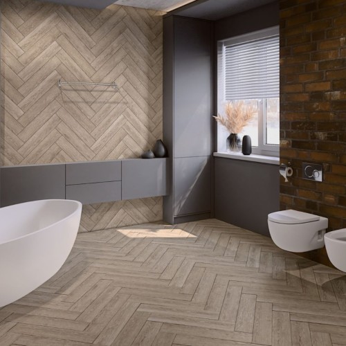 Кварцвиниловый SPC ламинат Damy Floor London Ливерпуль 0137 венгерская елка 615×123×4,2