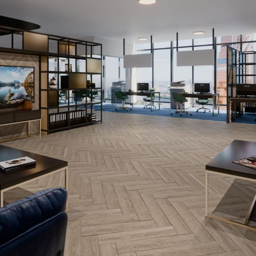 Кварцвиниловый SPC ламинат Damy Floor London Ливерпуль 0137 венгерская елка 615×123×4,2