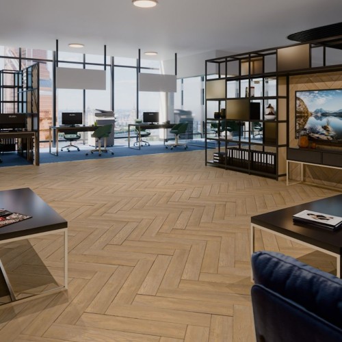 Кварцвиниловый SPC ламинат Damy Floor London Брайтон 5248-8 венгерская елка 615×123×4,2