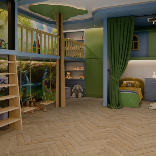 Кварцвиниловый SPC ламинат Damy Floor London Брайтон 5248-8 венгерская елка 615×123×4,2