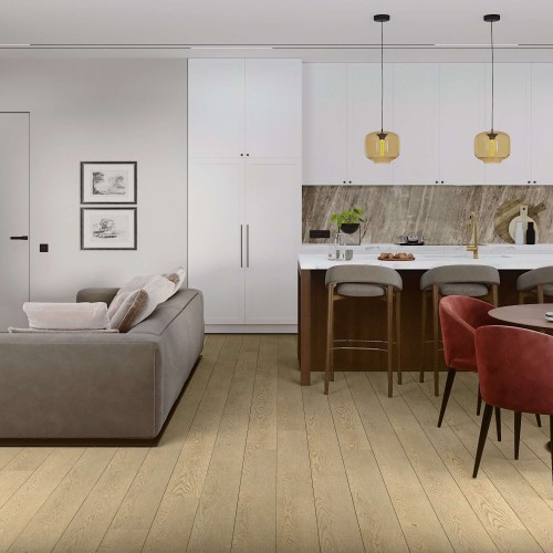 Кварцвиниловый SPC ламинат Damy Floor Family Дуб Латте 0030-2 1220×180×4