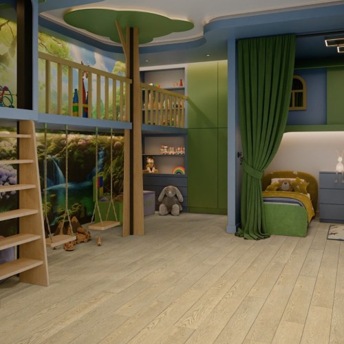 Кварцвиниловый SPC ламинат Damy Floor Family Дуб Латте 0030-2 1220×180×4