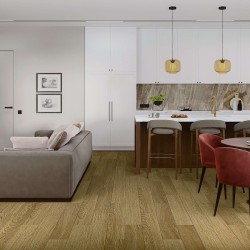 Кварцвиниловый SPC ламинат Damy Floor Family Дуб Золотой Golden Oak 190902EL-07F 1220×180×4