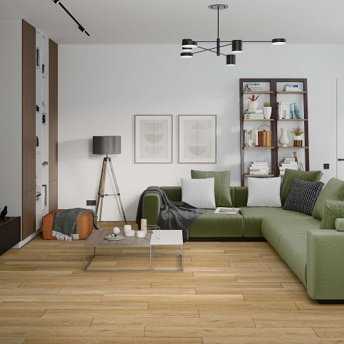 Кварцвиниловый SPC ламинат Damy Floor Family Дуб Медовый DF03-F 1220×180×4