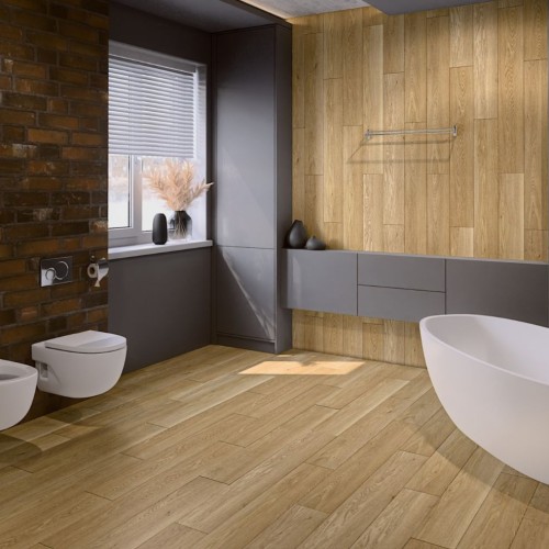 Кварцвиниловый SPC ламинат Damy Floor Family Дуб Медовый DF03-F 1220×180×4