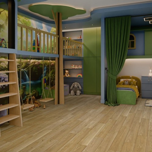 Кварцвиниловый SPC ламинат Damy Floor Family Дуб Медовый DF03-F 1220×180×4