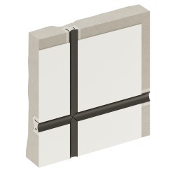 Профиль алюминиевый теневой разделительный Decaro D007A Black черный 3000×12,5×15