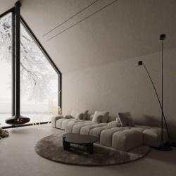 Профиль алюминиевый теневой разделительный Decaro D007A Black черный 3000×12,5×15