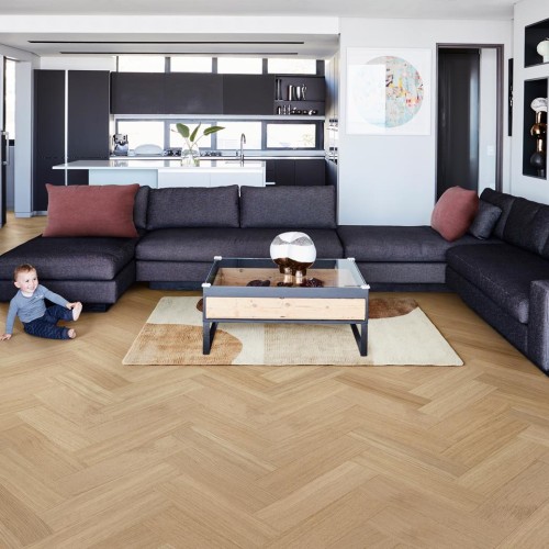 Паркетная доска Kahrs Life Authentic Herringbone Oak Ginseng Right LTCLRW5002R-121 Calm венгерская елка 593×121×10